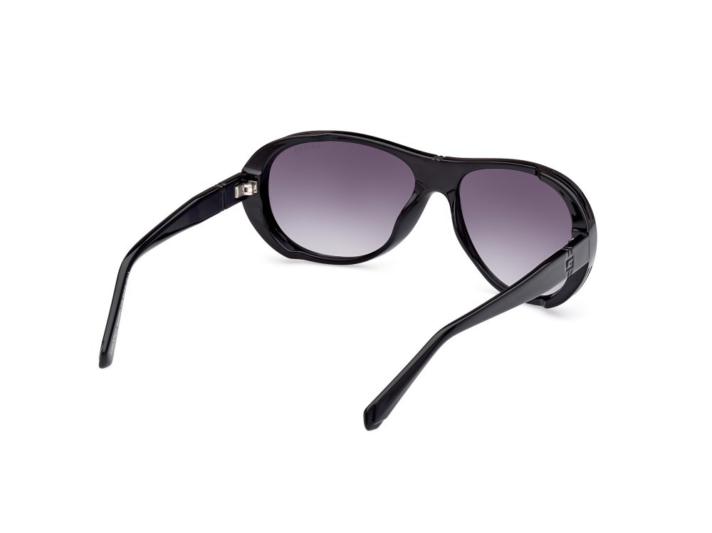Sonnenbrillen Guess GU00081 (01B) farbe nero lucido form aviator gläser fumo grad.