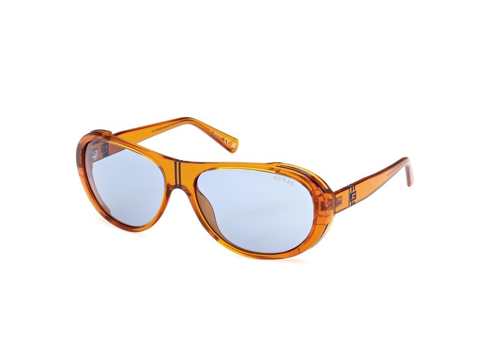 Sonnenbrillen Guess GU00081 (44V) farbe arancio / altro form aviator gläser blu