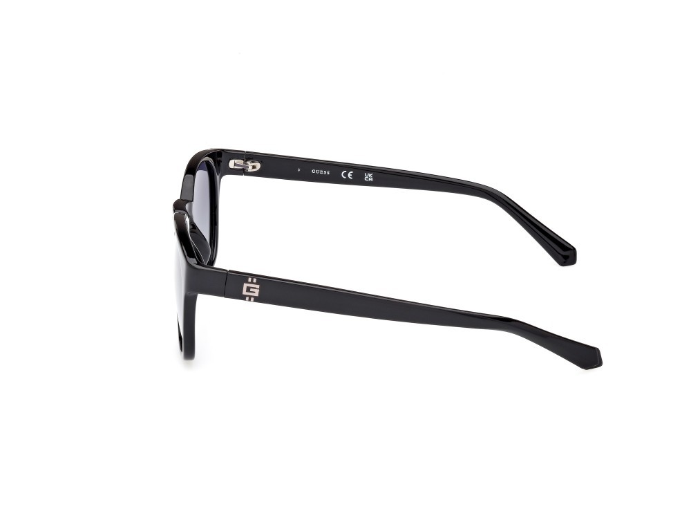 Occhiali da sole Guess GU00083-H (01D) colore nero lucido forma rotondo lenti fumo polar.