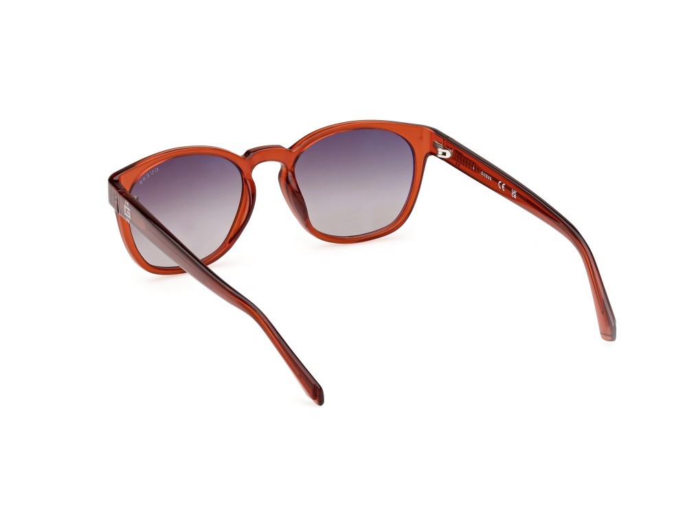 Sonnenbrillen Guess GU00083-H (50G) farbe arancio scuro lucido form rund gläser marrone specchiato
