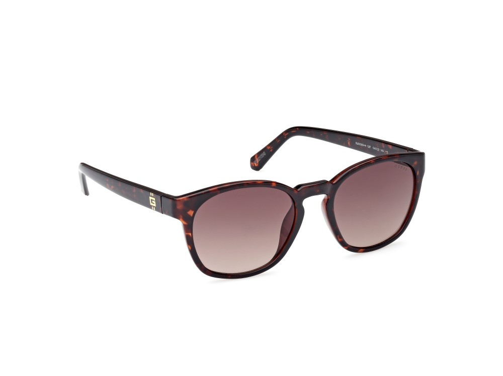 Occhiali da sole Guess GU00083-H (52F) colore avana scura forma rotondo lenti marrone sfumato