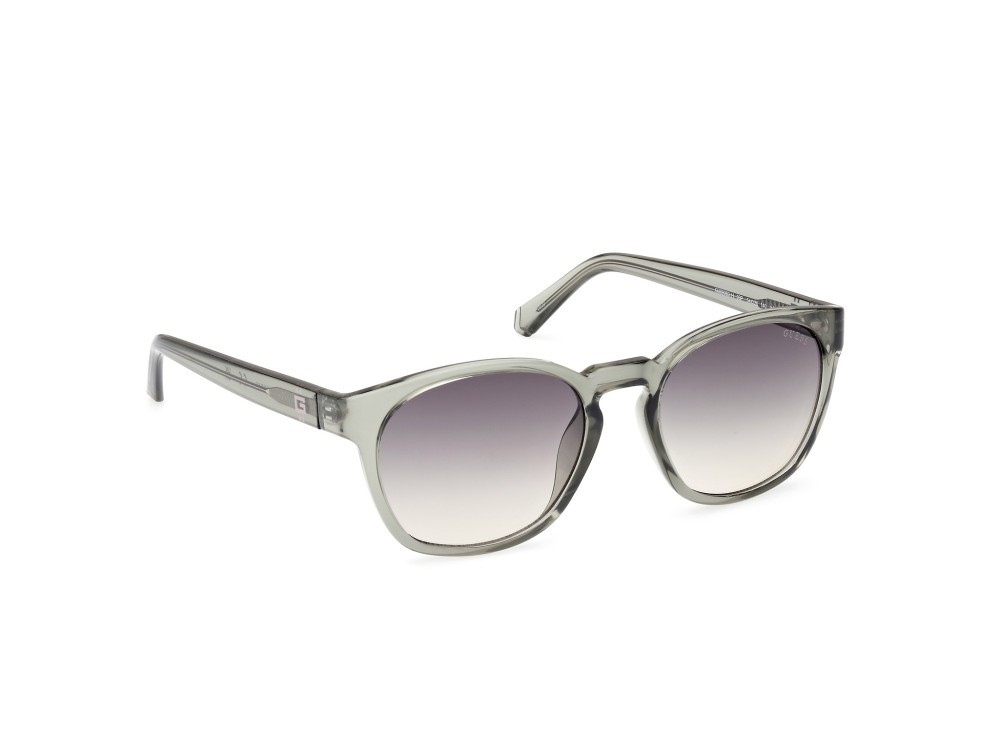Occhiali da sole Guess GU00083-H (93P) colore verde chiaro lucido forma rotondo lenti verde sfumato