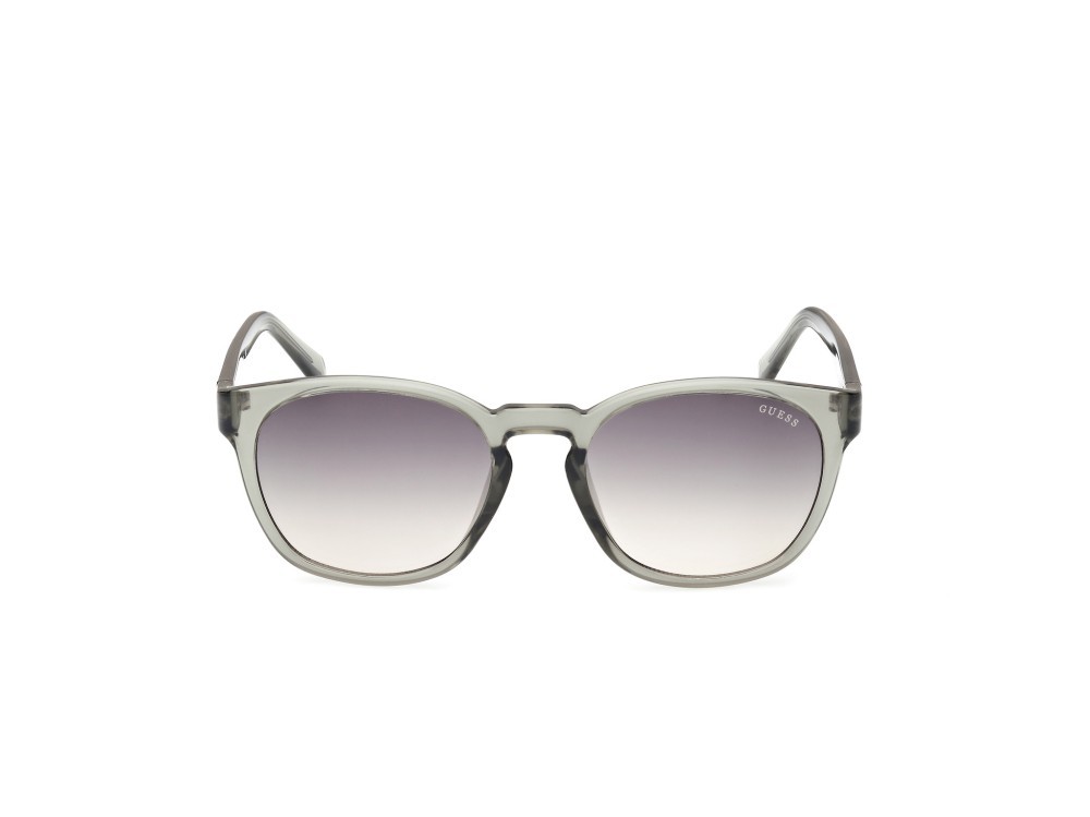 Occhiali da sole Guess GU00083-H (93P) colore verde chiaro lucido forma rotondo lenti verde sfumato