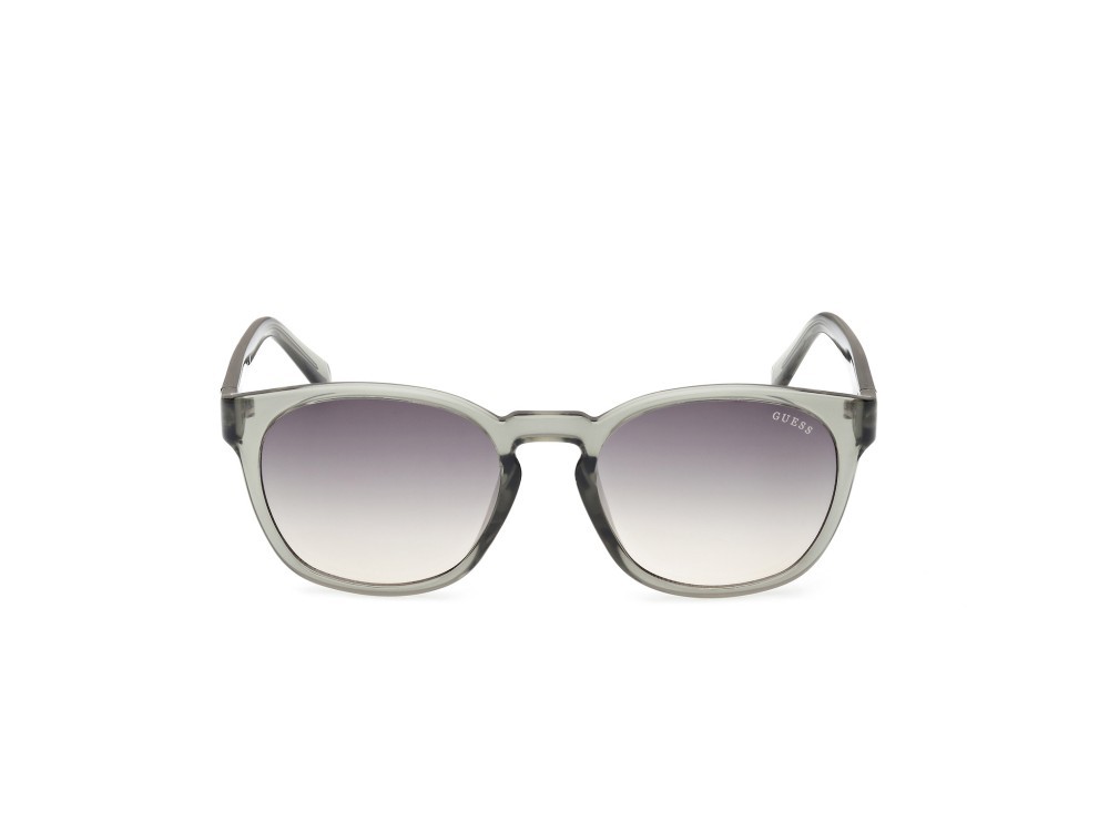 Occhiali da sole Guess GU00083-H (93P) colore verde chiaro lucido forma rotondo lenti verde sfumato