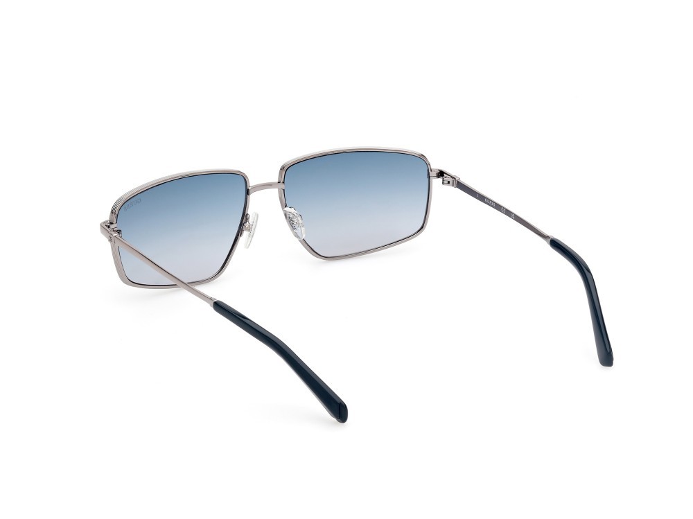 Sonnenbrillen Guess GU00088 (08W) farbe antracite lucido form rechteckig gläser blu sfumato
