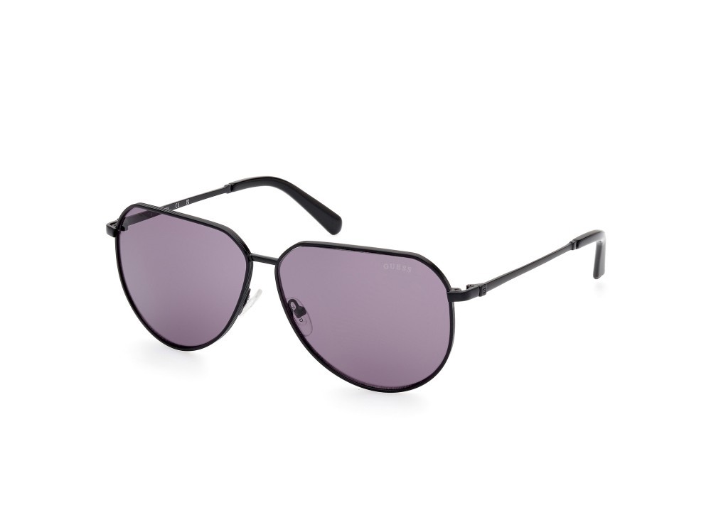 Sonnenbrillen Guess GU00089 (01Y) farbe nero lucido form aviator gläser viola