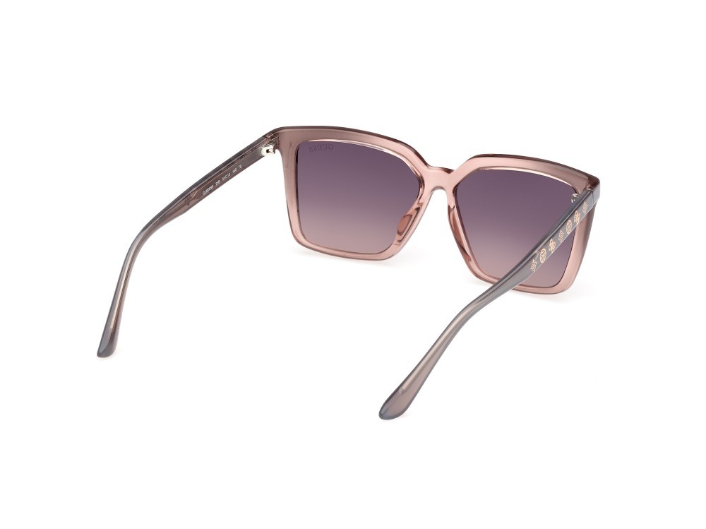 Occhiali da sole Guess GU00099 (20B) colore grigio sfumato forma quadrato lenti fumo grad.