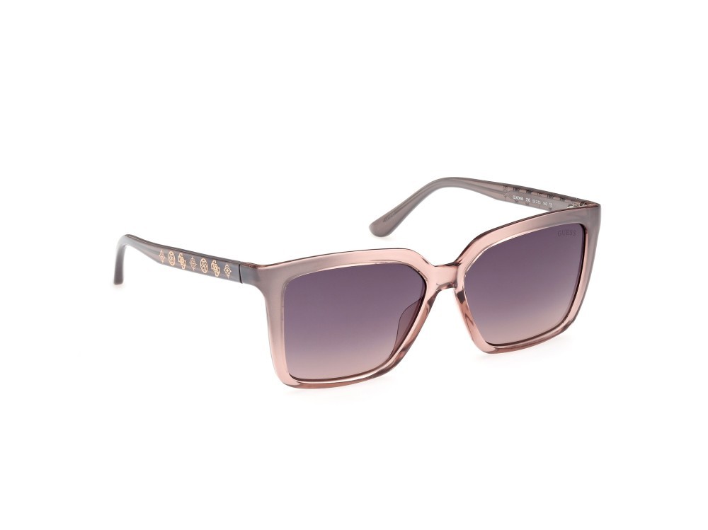 Occhiali da sole Guess GU00099 (20B) colore grigio sfumato forma quadrato lenti fumo grad.