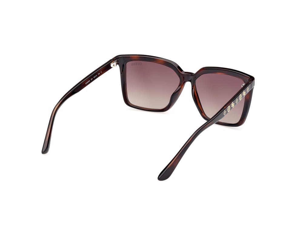 Occhiali da sole Guess GU00099 (52F) colore avana scura forma quadrato lenti marrone sfumato
