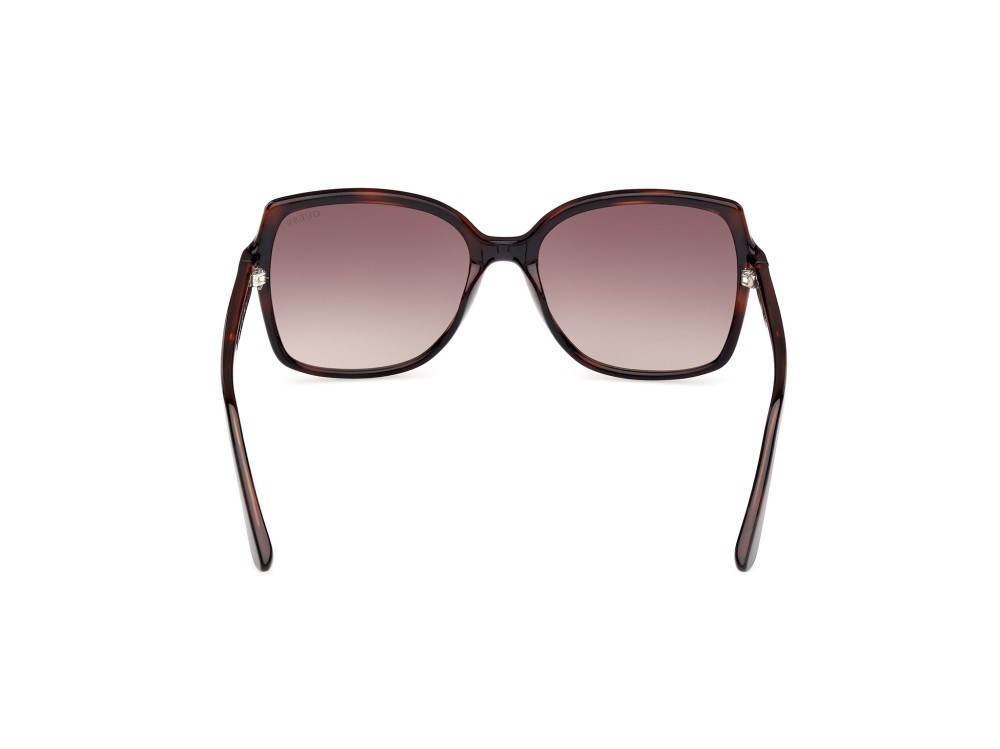 Occhiali da sole Guess GU00100 (52F) colore avana scura forma quadrato lenti marrone sfumato