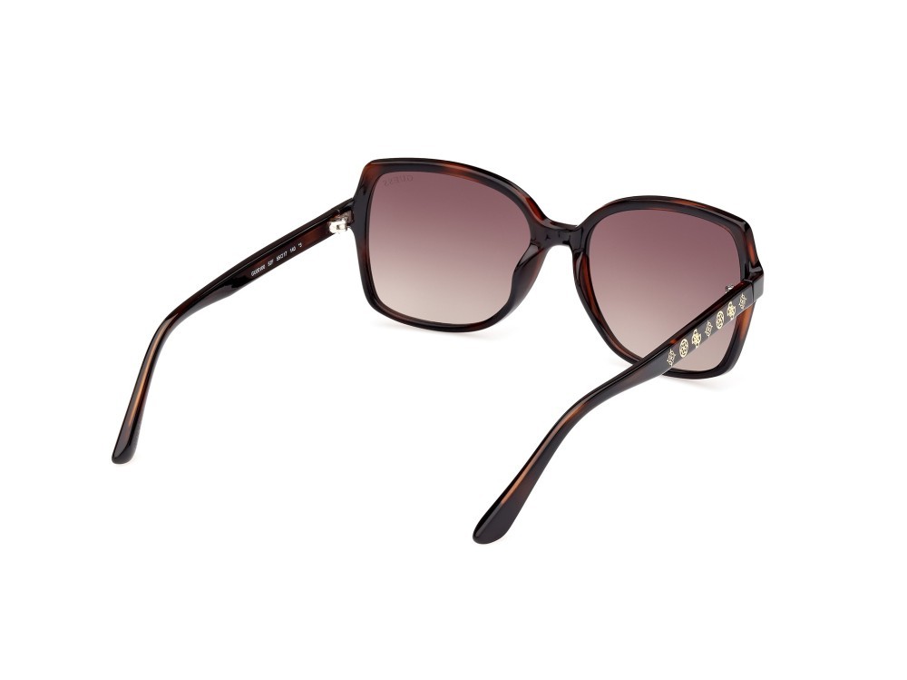Occhiali da sole Guess GU00100 (52F) colore avana scura forma quadrato lenti marrone sfumato