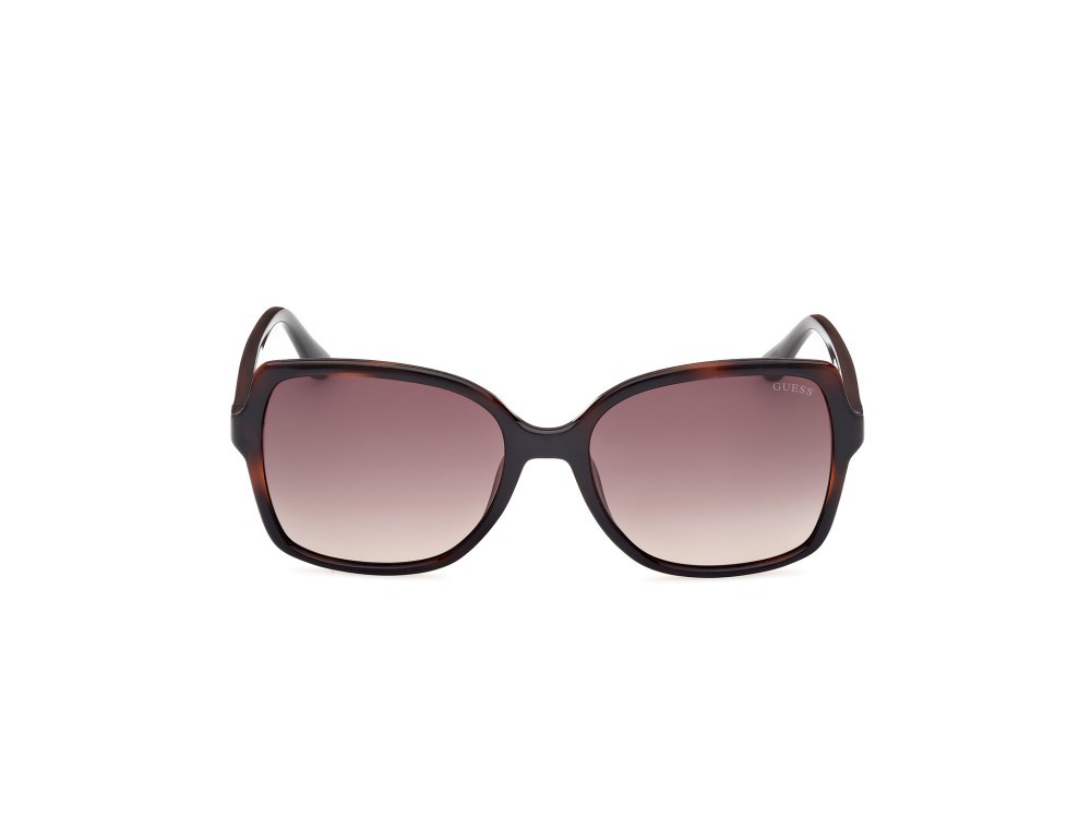 Occhiali da sole Guess GU00100 (52F) colore avana scura forma quadrato lenti marrone sfumato