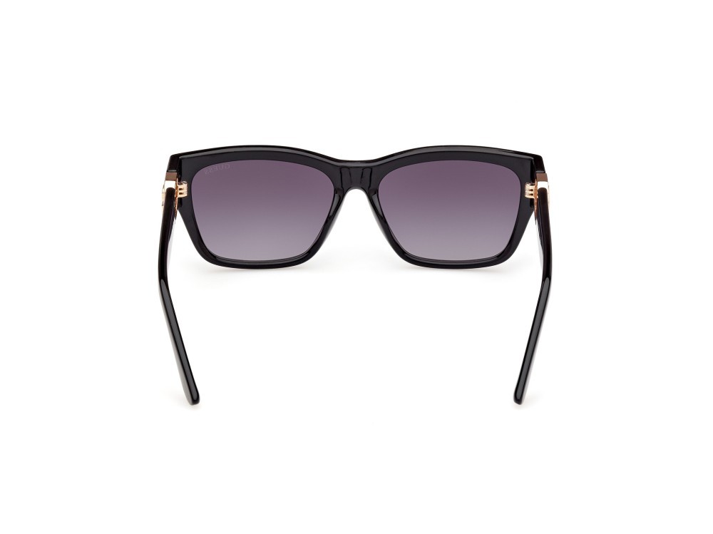 Occhiali da sole Guess GU00105 (01B) colore nero lucido forma rettangolare lenti fumo grad.