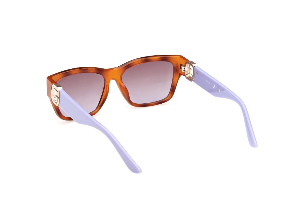 Sonnenbrillen Guess GU00105 (53Z) farbe avana bionda form rechteckig gläser viola sfumato o specchiato