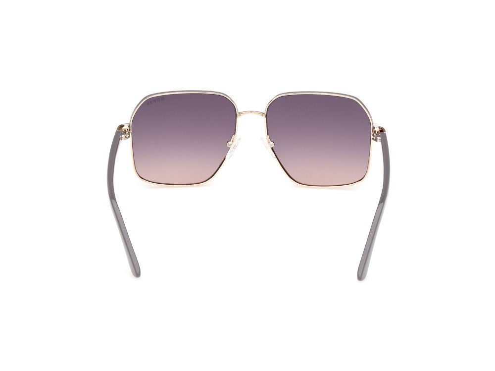 Sonnenbrillen Guess GU00107 (32B) farbe oro pallido lucido form quadratisch gläser fumo grad.