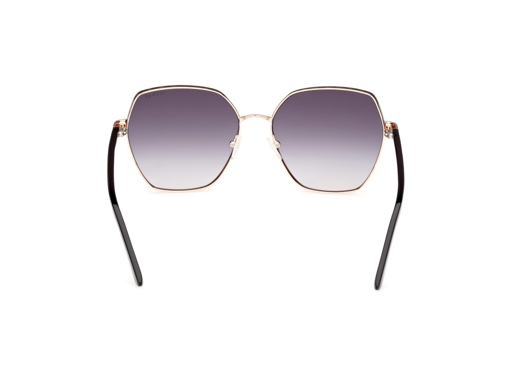 Occhiali da sole Guess GU00108 (05B) colore oro rosè lucido forma geometrico lenti fumo grad.