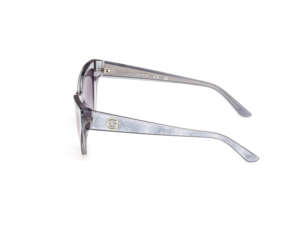 Sonnenbrillen Guess GU00112 (20B) farbe grigio lucido form cat-eye gläser fumo grad.