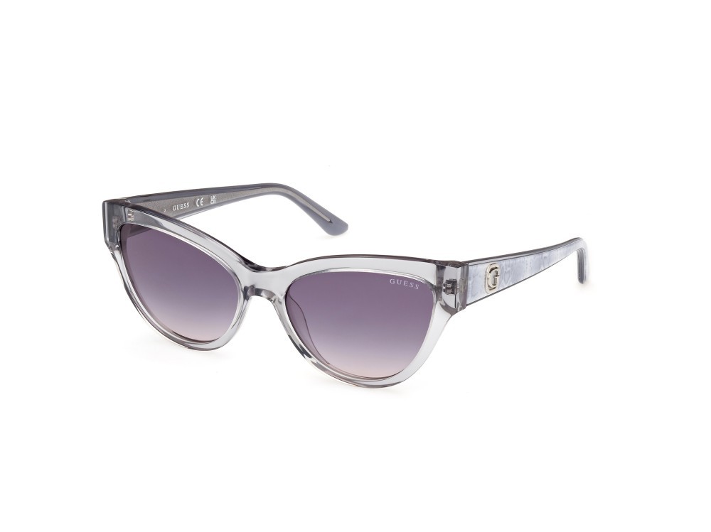 Sonnenbrillen Guess GU00112 (20B) farbe grigio lucido form cat-eye gläser fumo grad.