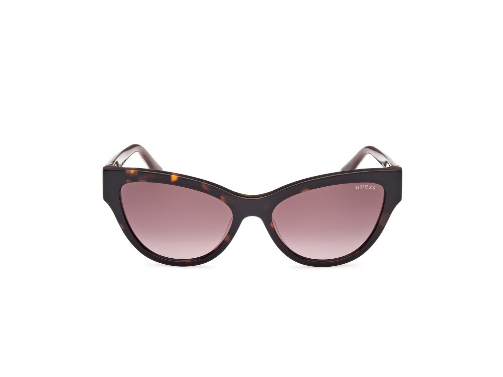 Occhiali da sole Guess GU00112 (52F) colore avana scura forma cat eye lenti marrone sfumato