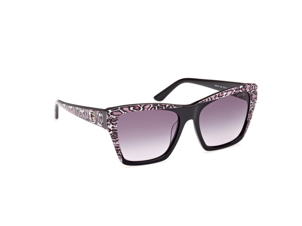 Sonnenbrillen Guess GU00113 (05B) farbe nero lucido form quadratisch gläser fumo grad.