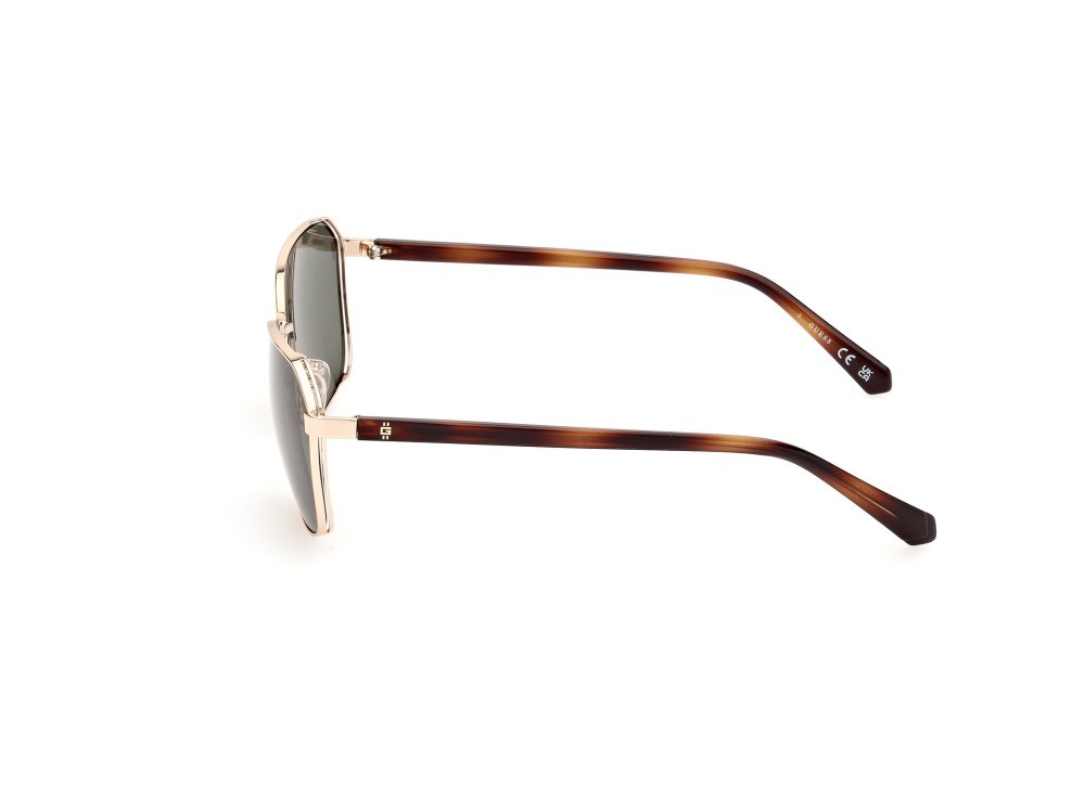 Sonnenbrillen Guess GU00117 (32N) farbe oreo pallido lucido  form rechteckig gläser verde