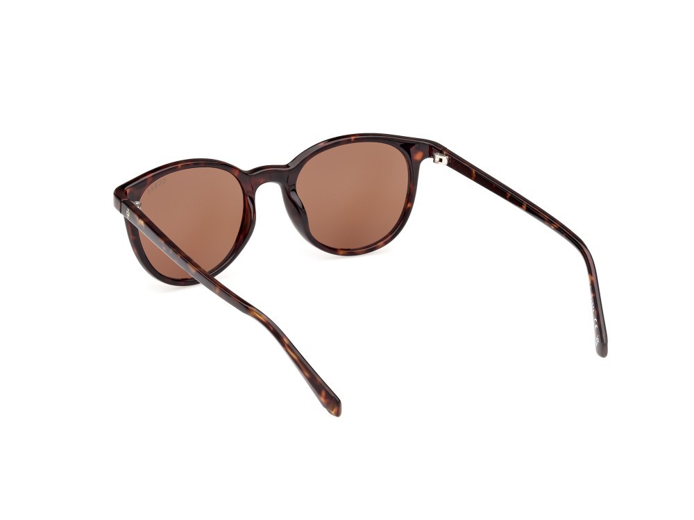 Occhiali da sole Guess GU00118 (52E) colore avana scura forma rotondo lenti marrone