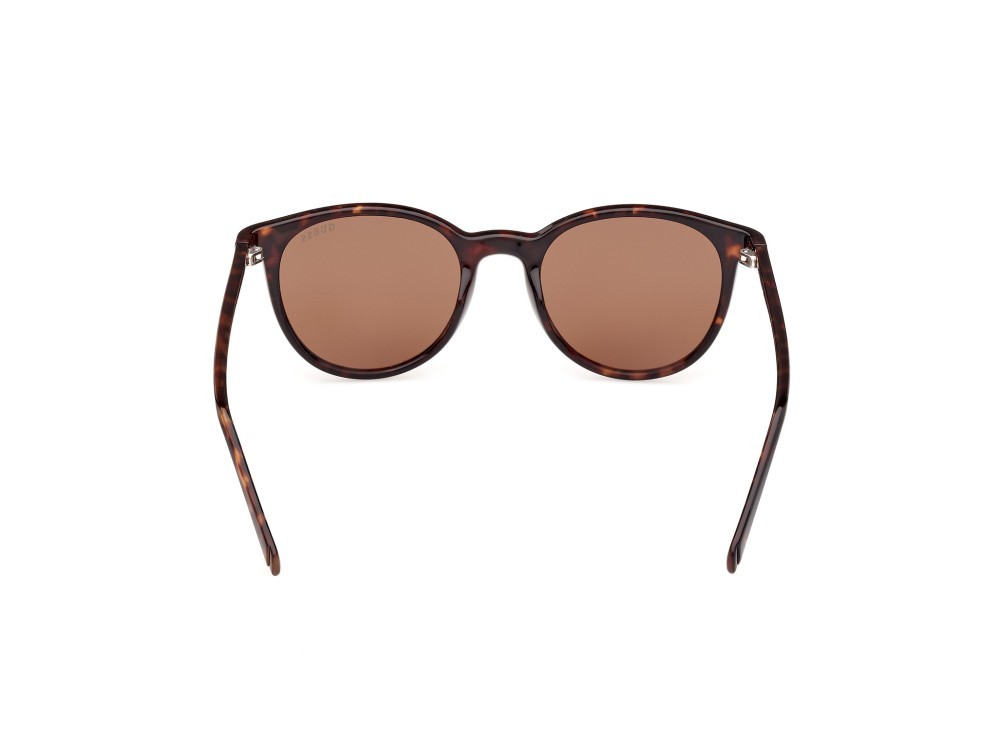 Occhiali da sole Guess GU00118 (52E) colore avana scura forma rotondo lenti marrone