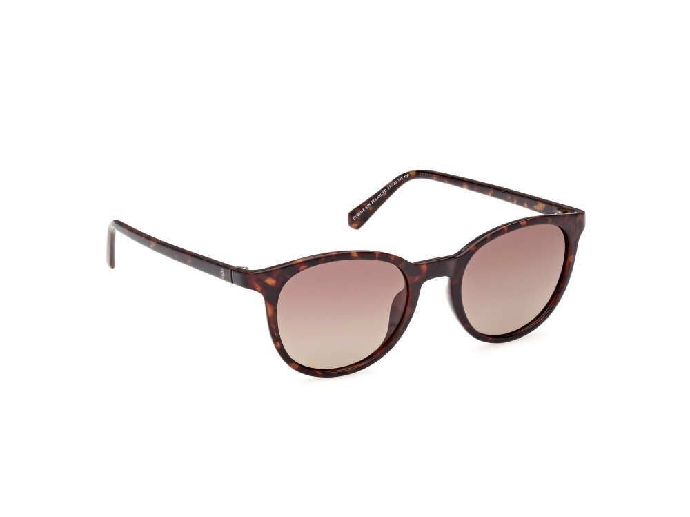 Occhiali da sole Guess GU00118 (52H) colore avana scura forma rotondo lenti marrone polar.