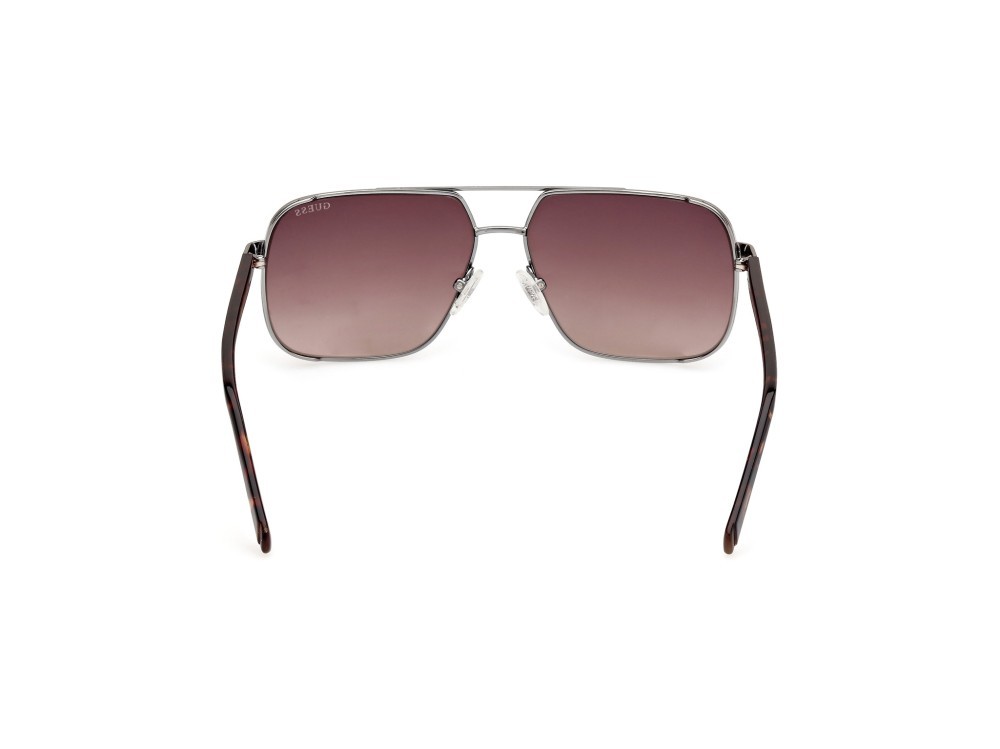 Occhiali da sole Guess GU00119 (08F) colore antracite lucido forma navigator lenti marrone sfumato