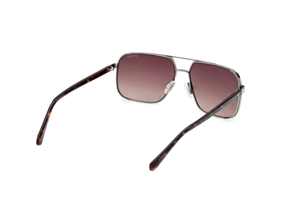 Occhiali da sole Guess GU00119 (08F) colore antracite lucido forma navigator lenti marrone sfumato