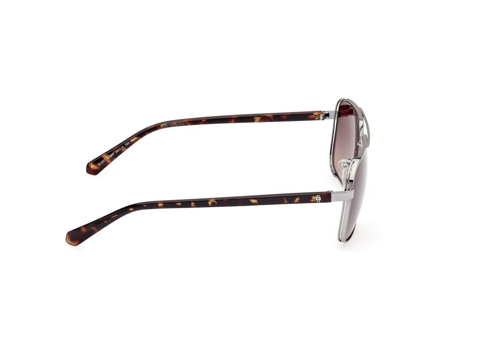 Occhiali da sole Guess GU00119 (08F) colore antracite lucido forma navigator lenti marrone sfumato