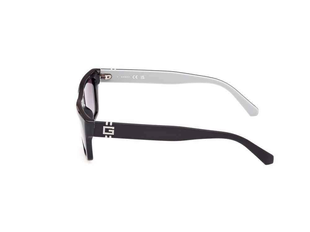 Sonnenbrillen Guess GU00120 (01B) farbe nero lucido form rechteckig gläser fumo grad.
