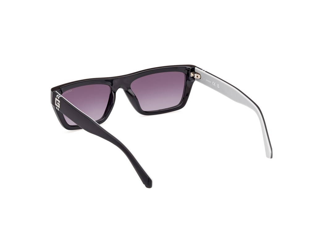 Sonnenbrillen Guess GU00120 (01B) farbe nero lucido form rechteckig gläser fumo grad.