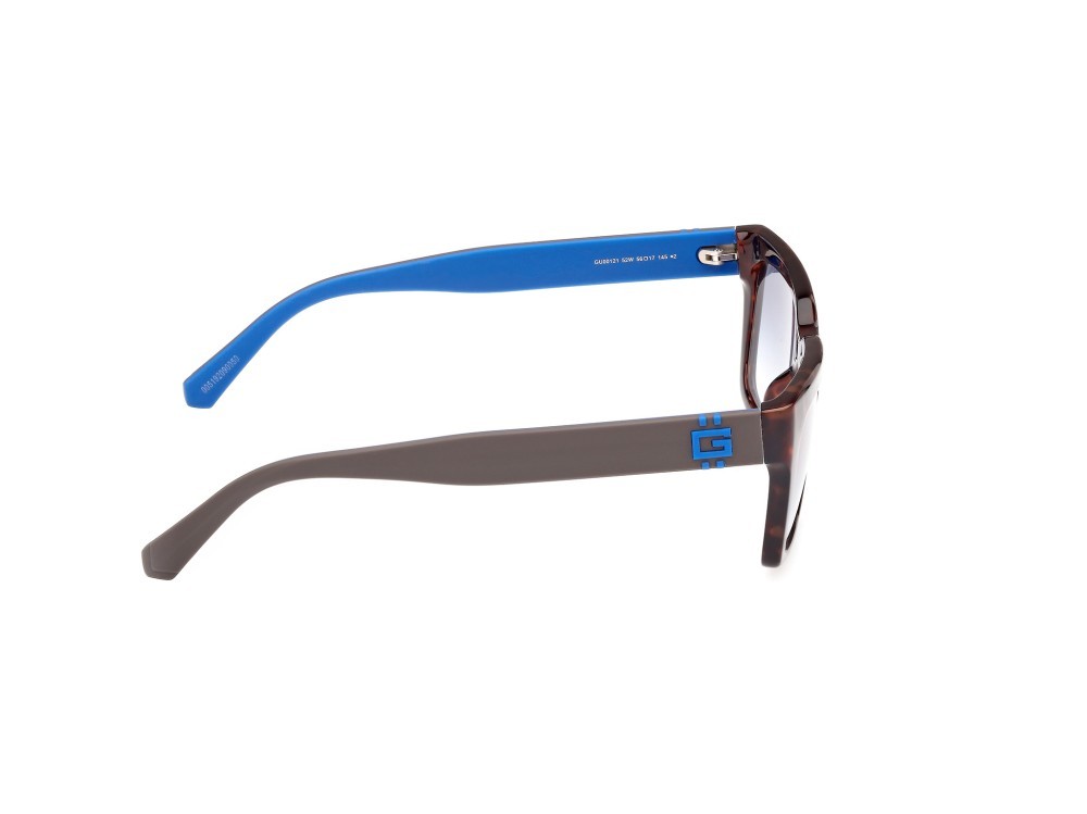 Sonnenbrillen Guess GU00121 (52W) farbe avana scura form rechteckig gläser blu sfumato