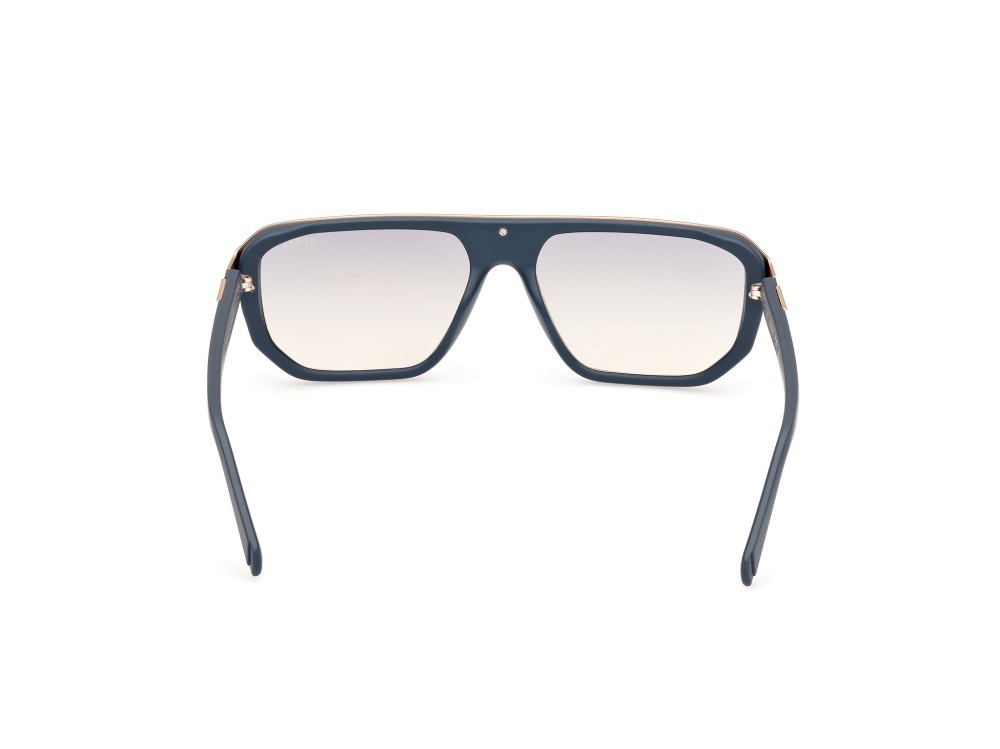 Occhiali da sole Guess GU00124 (20C) colore grigio opaco forma geometrico lenti fumo specchiato