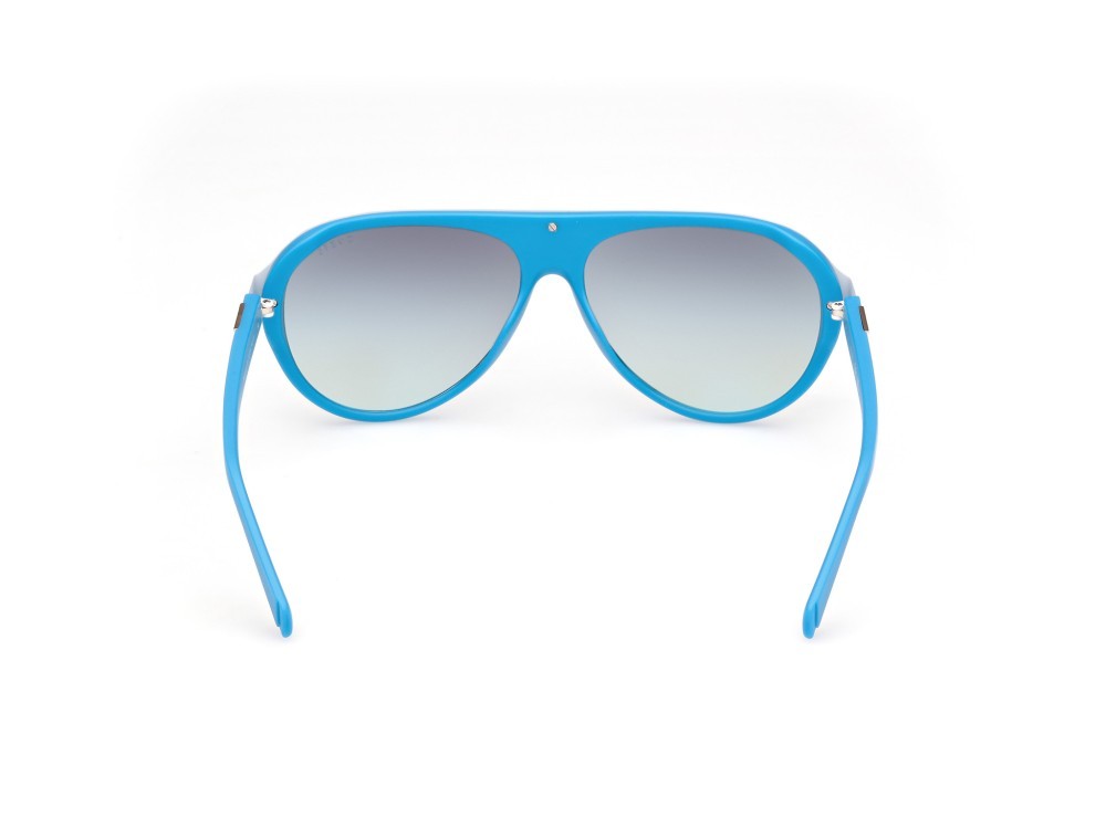 Sonnenbrillen Guess GU00125 (91X) farbe blu opaco form aviator gläser blu specchiato