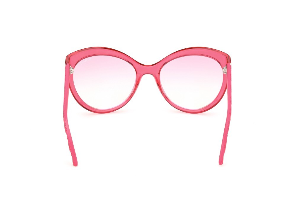 Sonnenbrillen Guess GU00130 (72U) farbe rosa monocolore form schmetterling gläser bordeaux specchiato