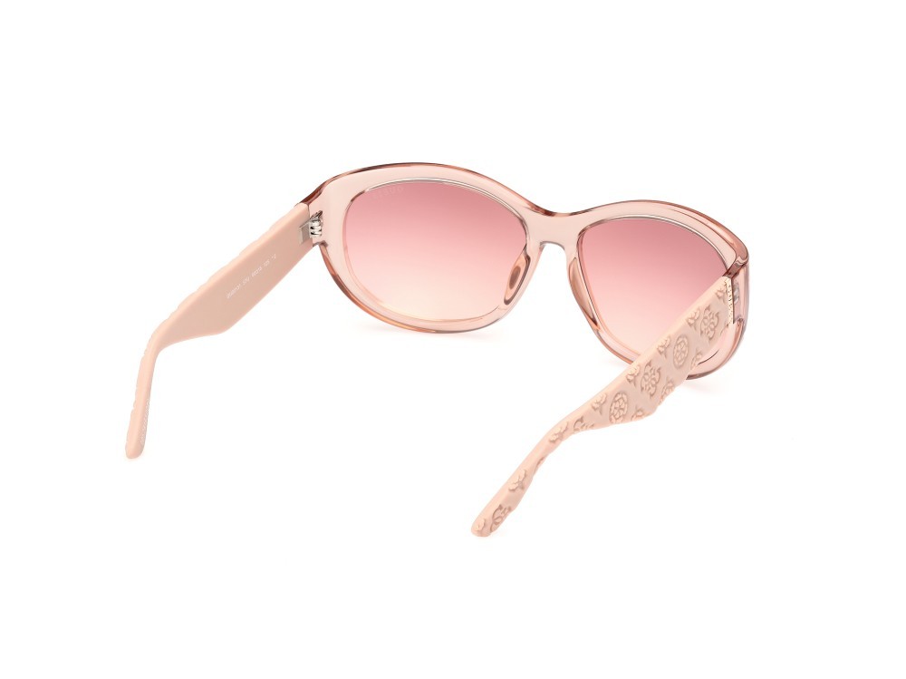 Sonnenbrillen Guess GU00131 (57U) farbe beige lucido form oval gläser bordeaux specchiato