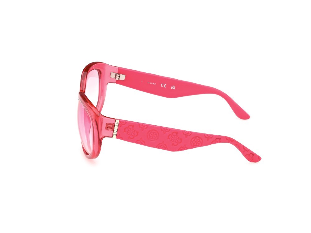 Sonnenbrillen Guess GU00131 (72U) farbe rosa monocolore form oval gläser bordeaux specchiato