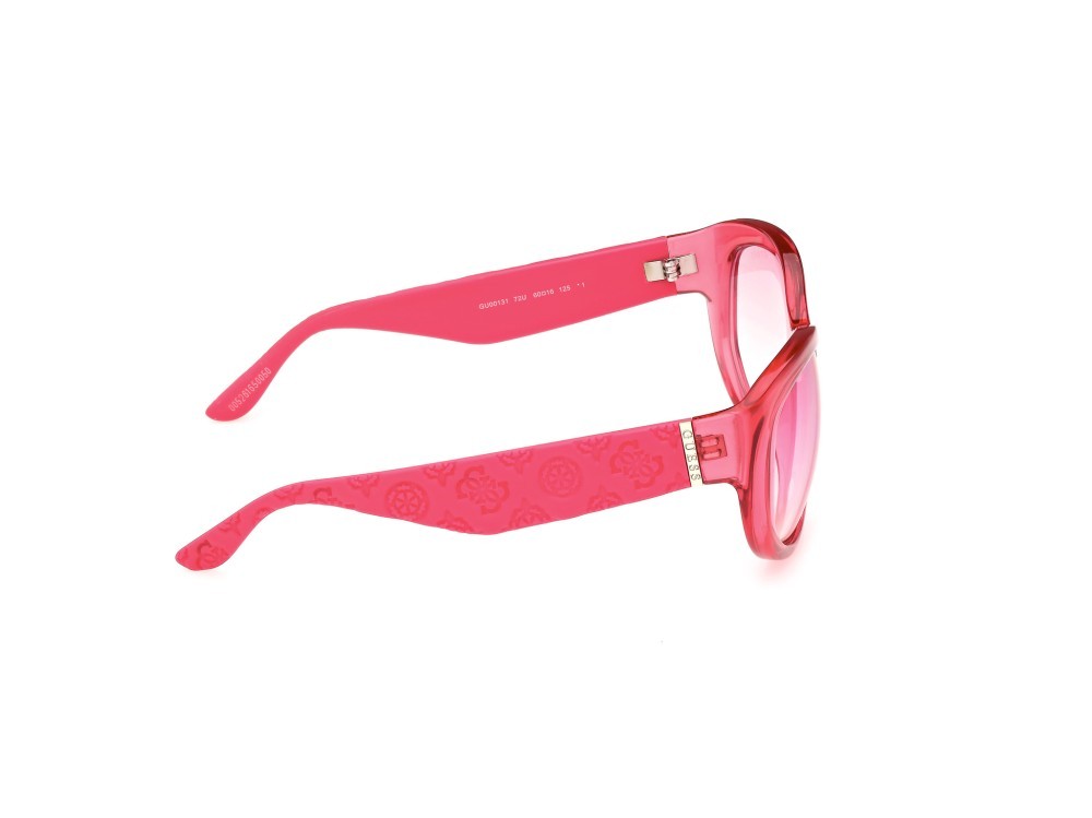 Sonnenbrillen Guess GU00131 (72U) farbe rosa monocolore form oval gläser bordeaux specchiato