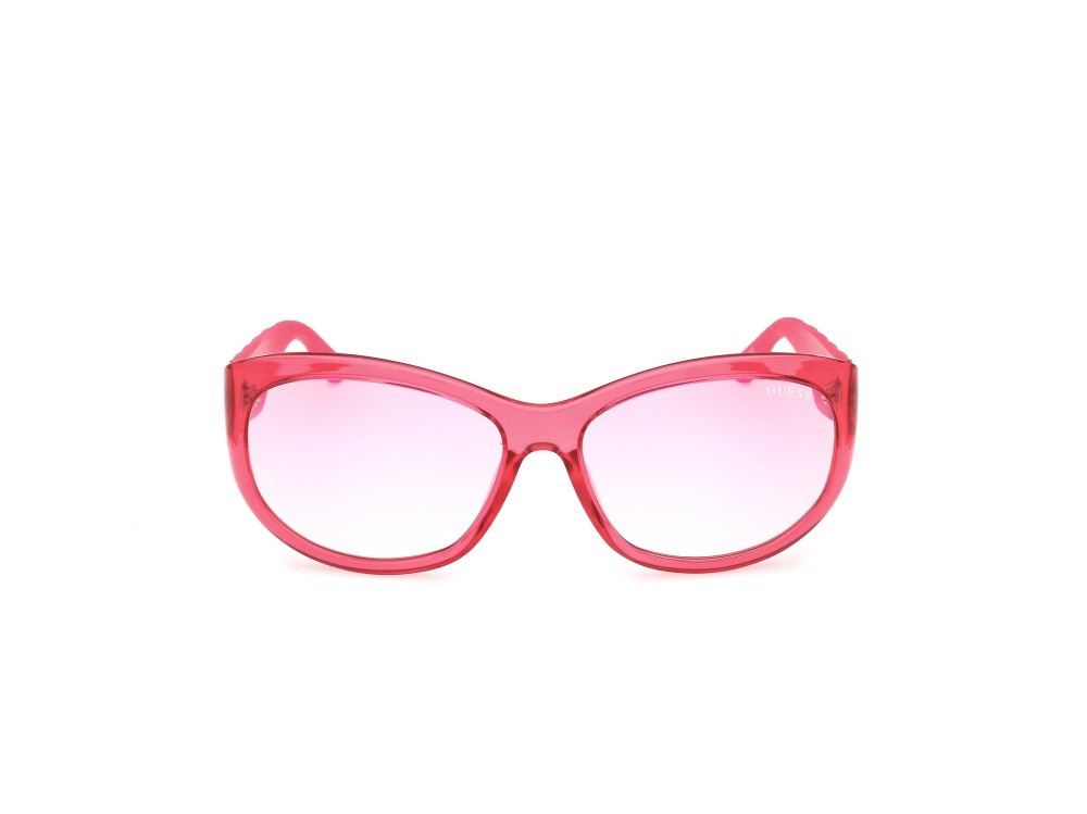 Sonnenbrillen Guess GU00131 (72U) farbe rosa monocolore form oval gläser bordeaux specchiato