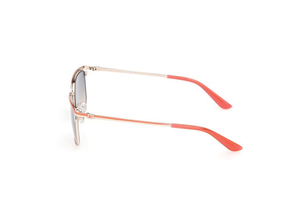 Sonnenbrillen Guess GU00133 (74P) farbe oro pallido lucido form rechteckig gläser verde sfumato