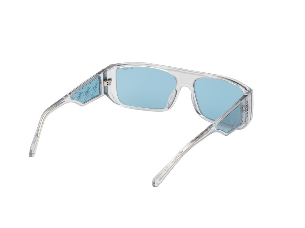 Sonnenbrillen Guess GU00136 (26V) farbe cristallo form rechteckig gläser blu 