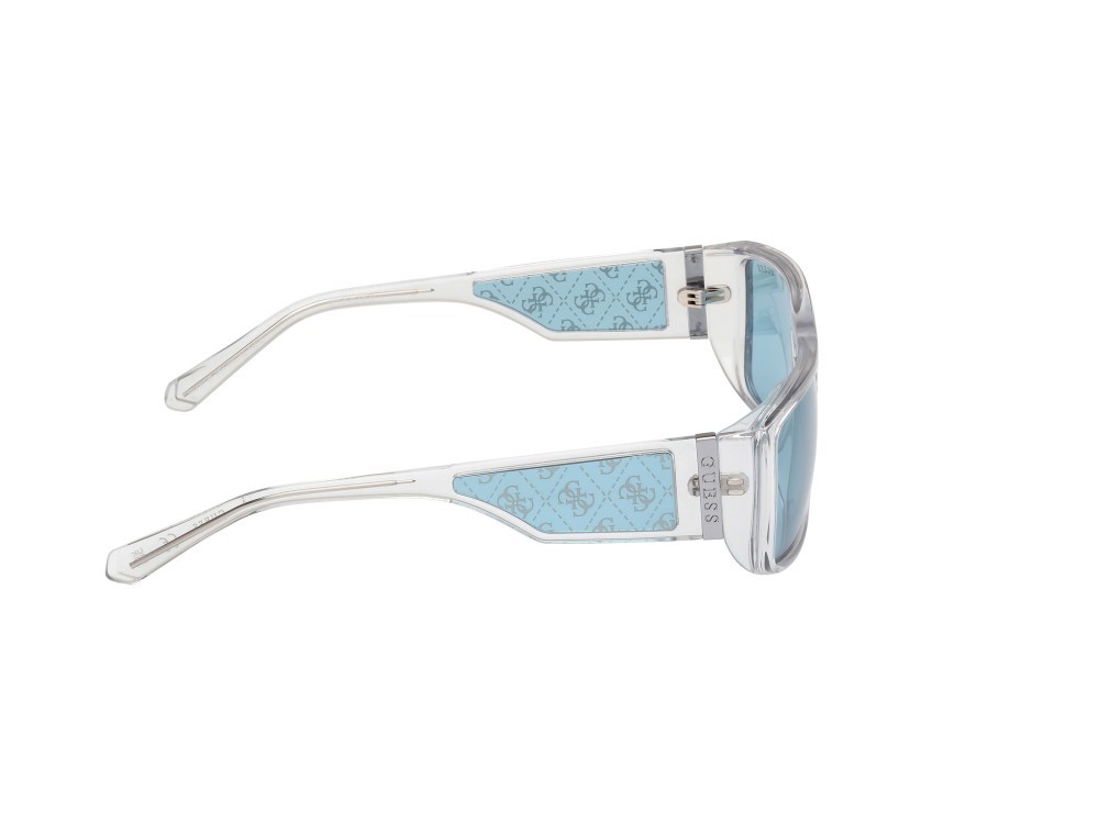 Sonnenbrillen Guess GU00136 (26V) farbe cristallo form rechteckig gläser blu 