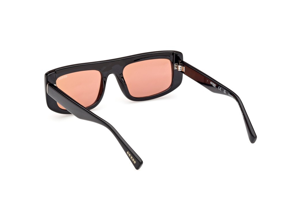 Sonnenbrillen Guess GU00138 (01U) farbe nero lucido form rechteckig gläser bordeaux specchiato