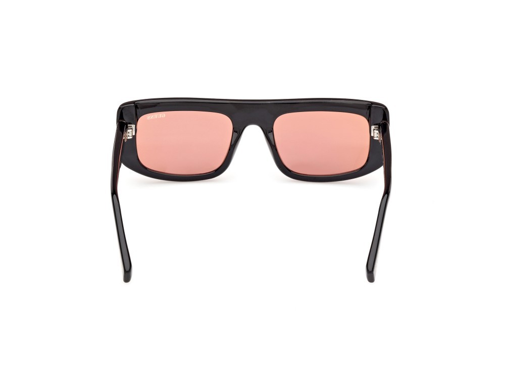 Sonnenbrillen Guess GU00138 (01U) farbe nero lucido form rechteckig gläser bordeaux specchiato