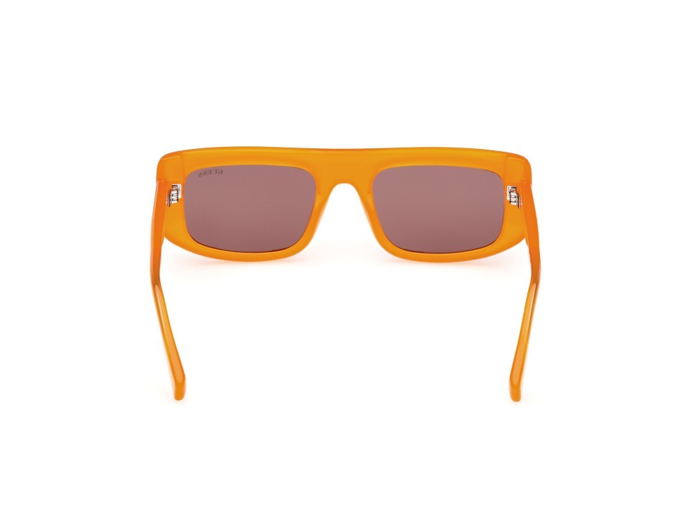 Occhiali da sole Guess GU00138 (44E) colore arancio monocolore forma rettangolare lenti marrone
