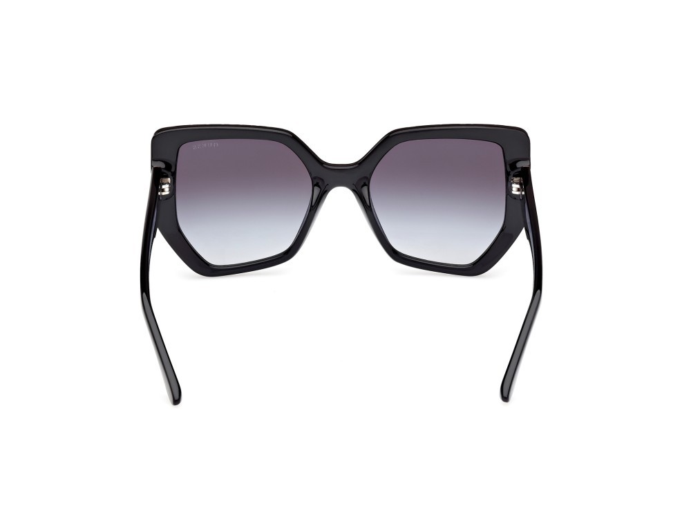 Occhiali da sole Guess GU00153 (02B) colore nero opaco - nero lucido forma geometrico lenti fumo grad.
