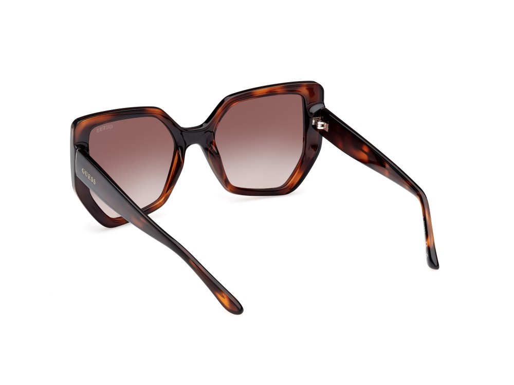 Occhiali da sole Guess GU00154 (52F) colore avana scura forma geometrico lenti marrone sfumato