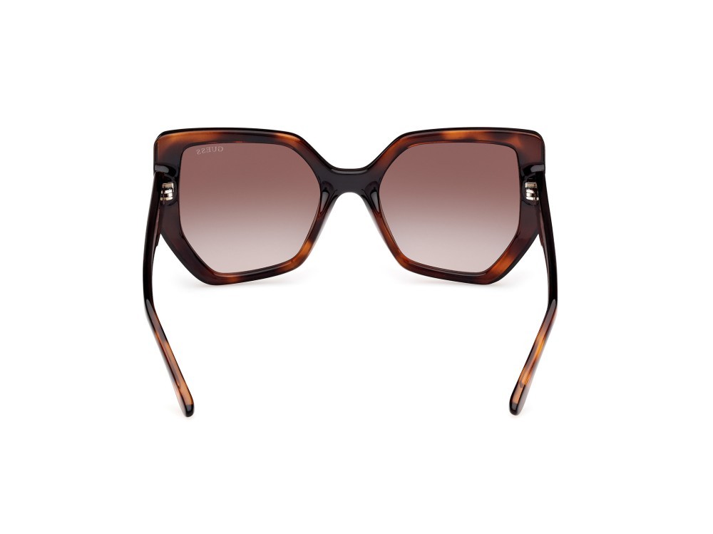 Occhiali da sole Guess GU00154 (52F) colore avana scura forma geometrico lenti marrone sfumato